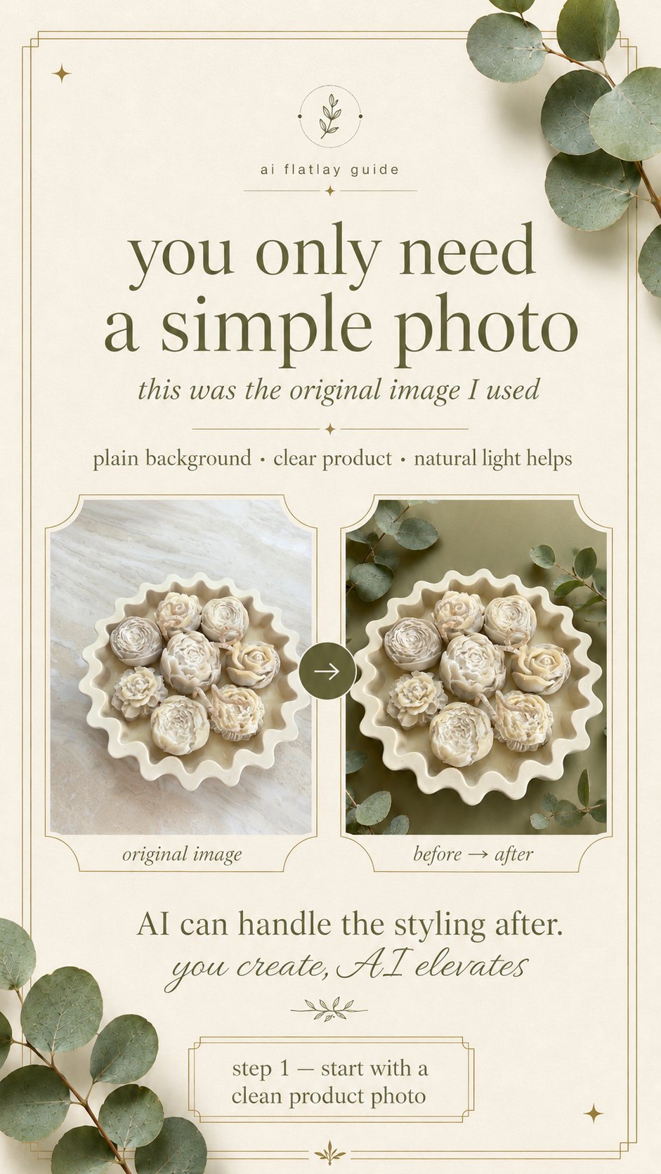 Creating a flatlay photo carousel — free guide
