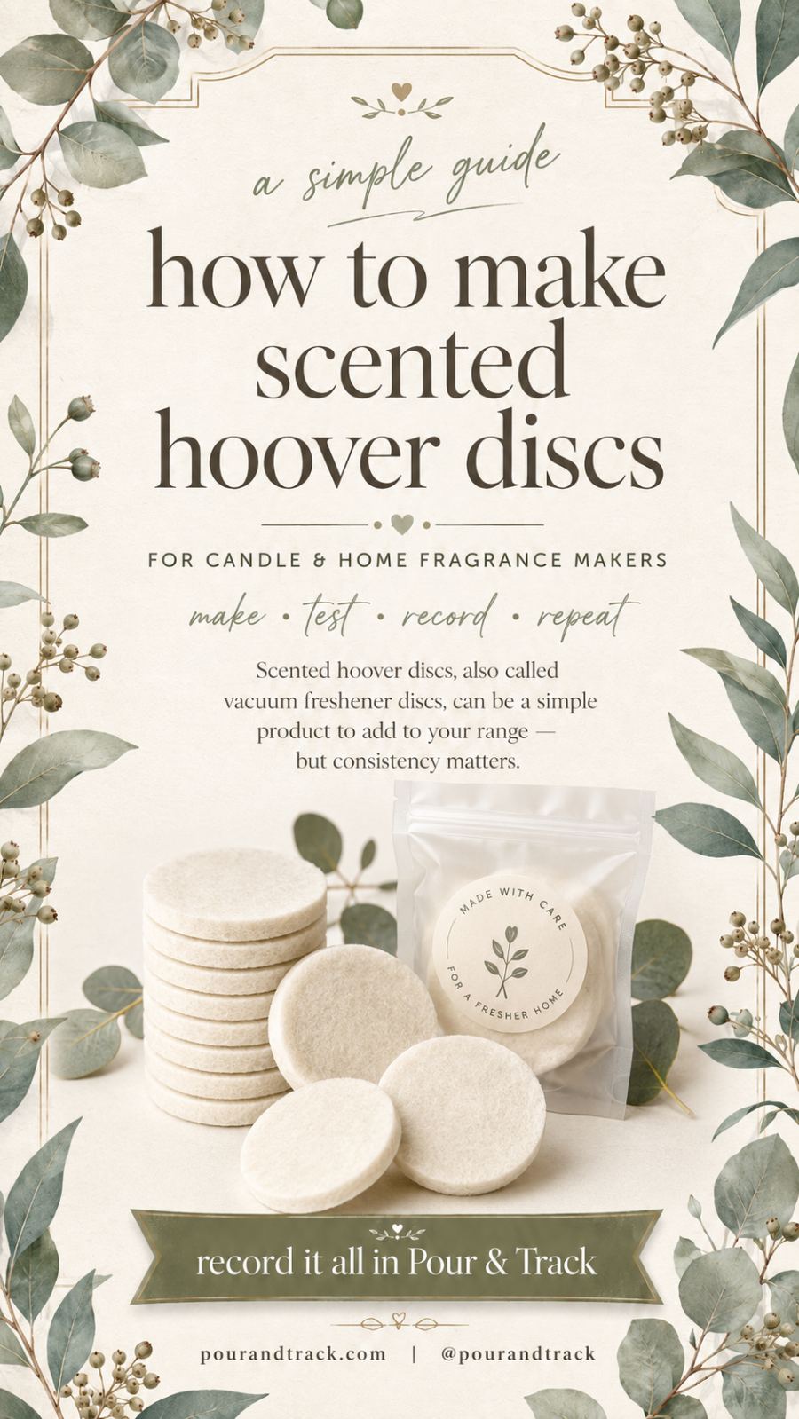 How to make scented hoover discs