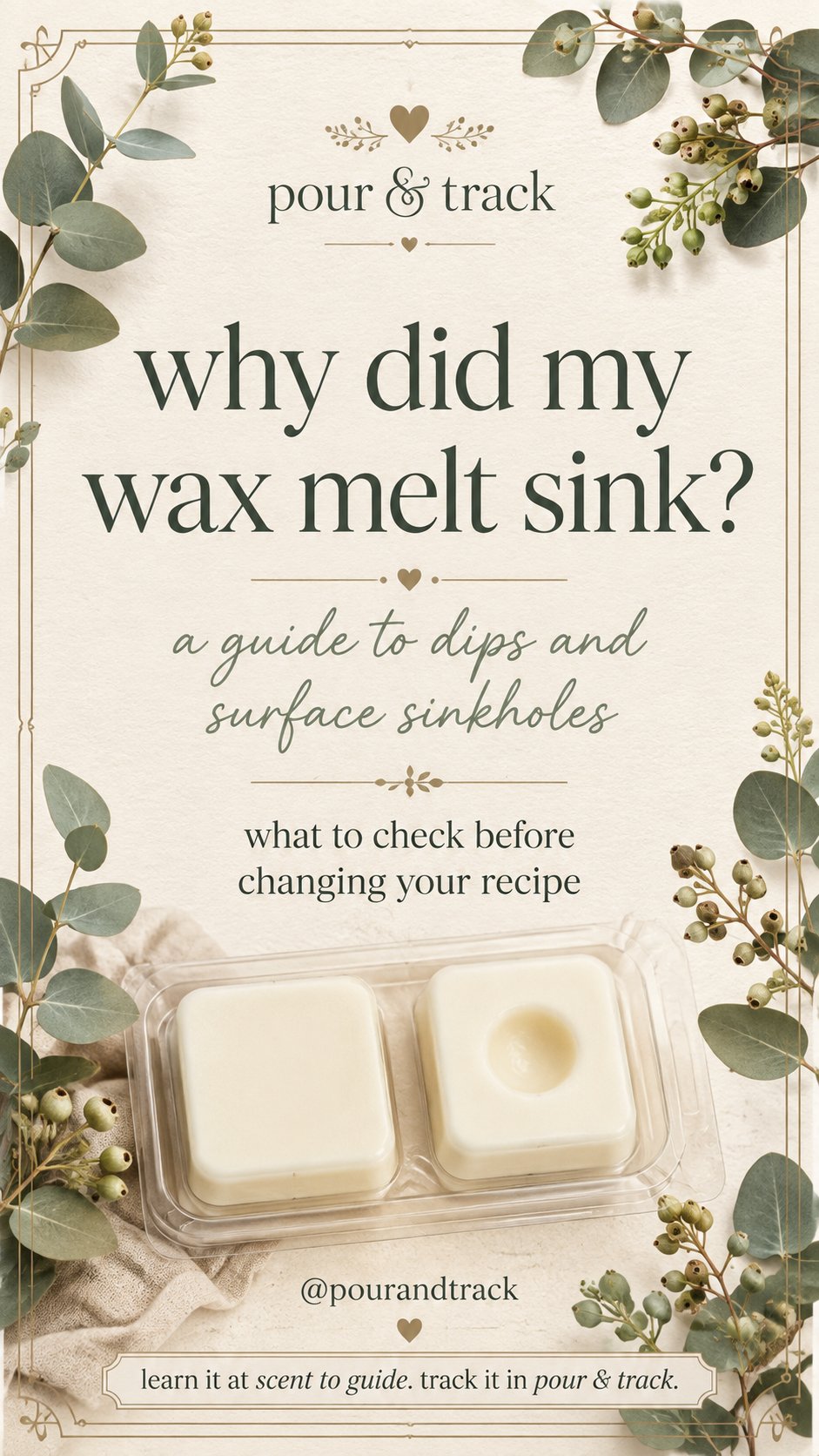 Why did my wax melt sink